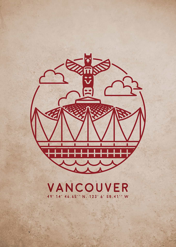 Vancouver Line Art