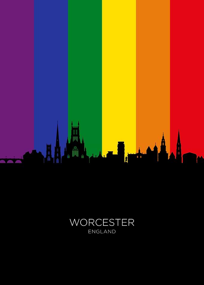 Worcester England Skyline