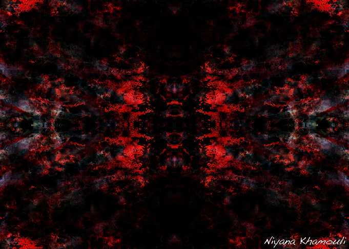 Trippy fractal poster