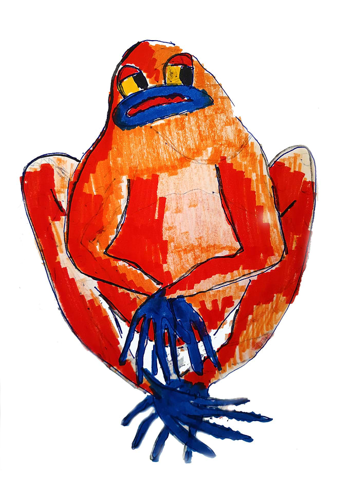 Wondering Red Frog