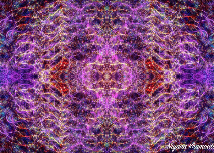 Trippy fractal poster