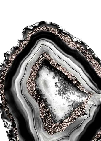 Agate Rose Gold Glitter 4