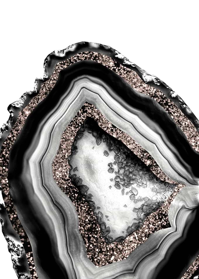 Agate Rose Gold Glitter 4