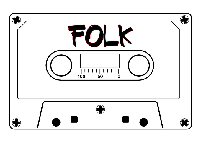 Folk Music Tape Cassette
