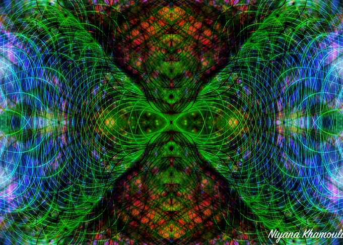 Trippy fractal poster
