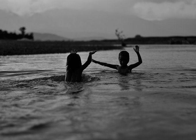 Dancing in water