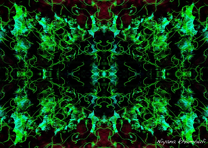 Trippy fractal poster