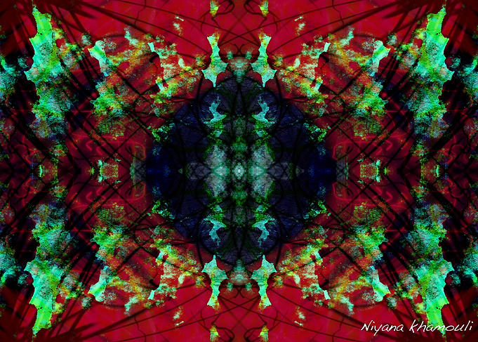 Trippy fractal poster