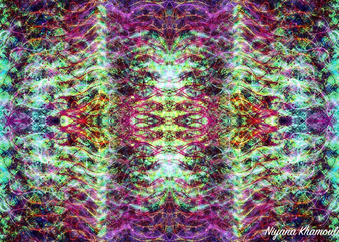 Trippy fractal poster