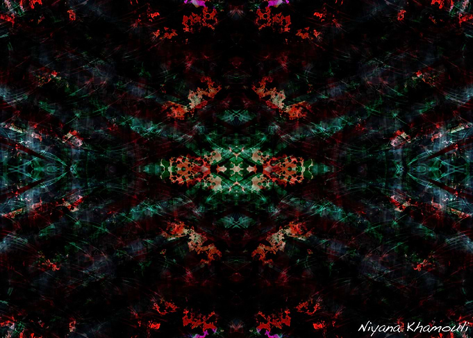 Trippy fractal poster