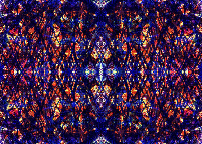 Trippy fractal poster