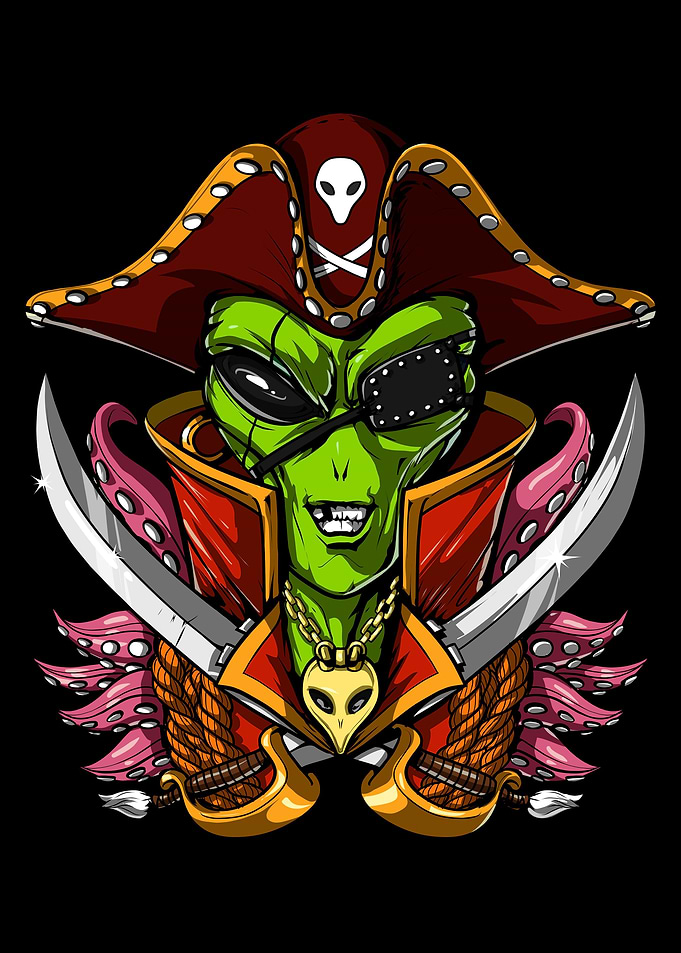Space Alien Pirate Captain