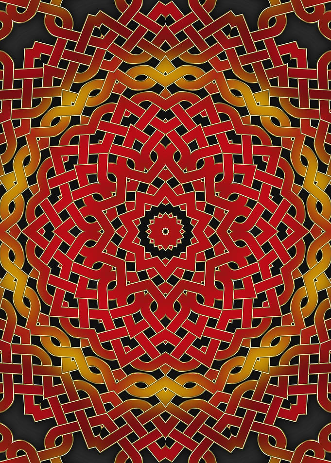Red Orange Kaleidoscope