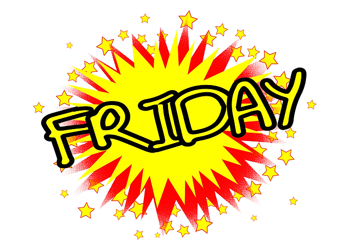 Cartoon Yellow Friday