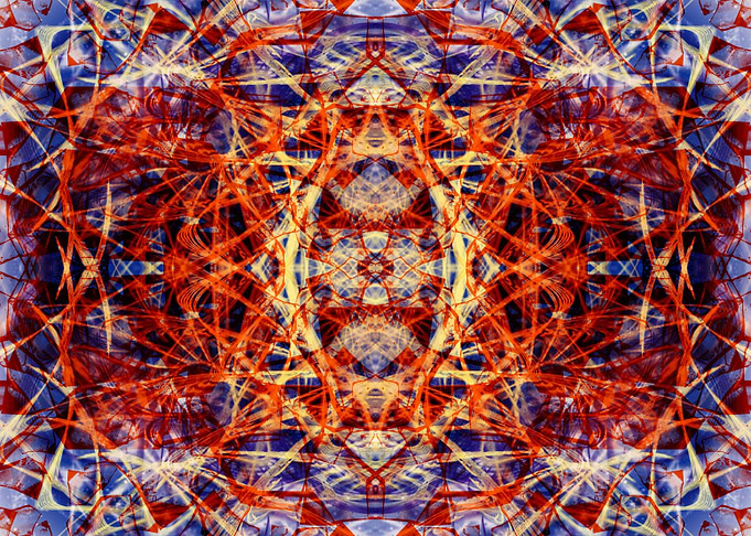 Trippy fractal poster