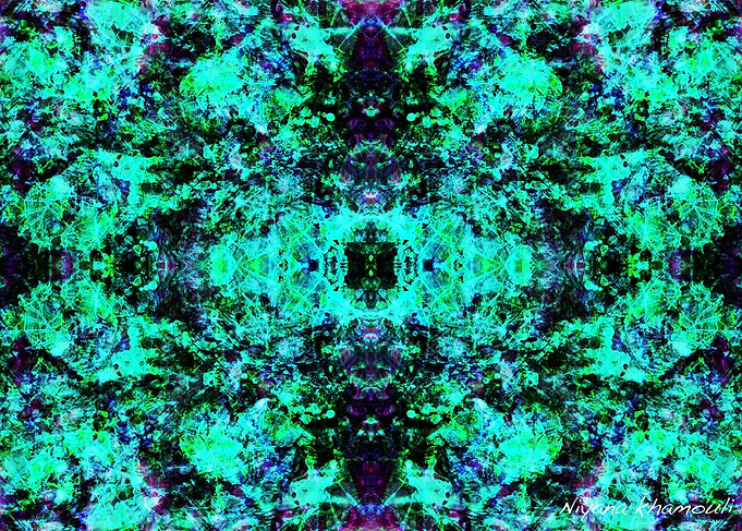 Trippy fractal poster