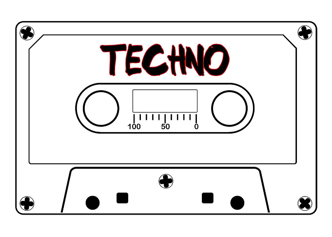 Techno Music Tape Cassette