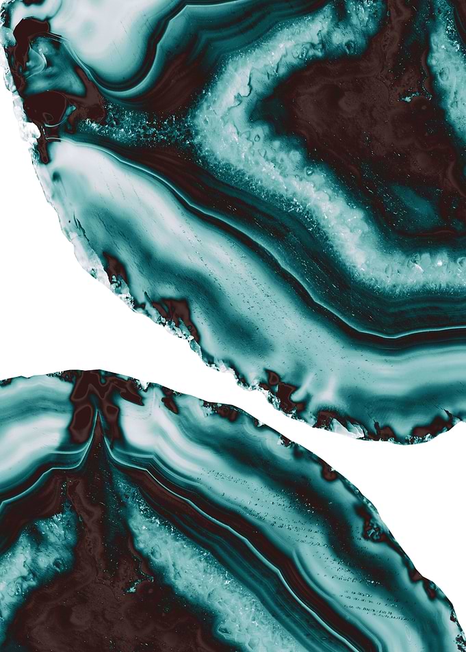 Turquoise Brown Agate 1