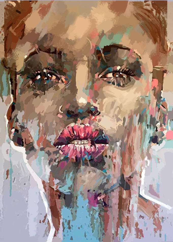 Girl abstract portrait