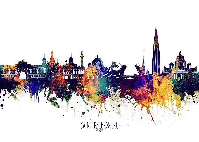 st petersburg watercolor 2