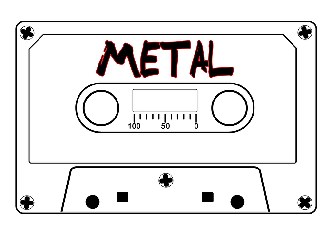 Metal Music Tape Cassette