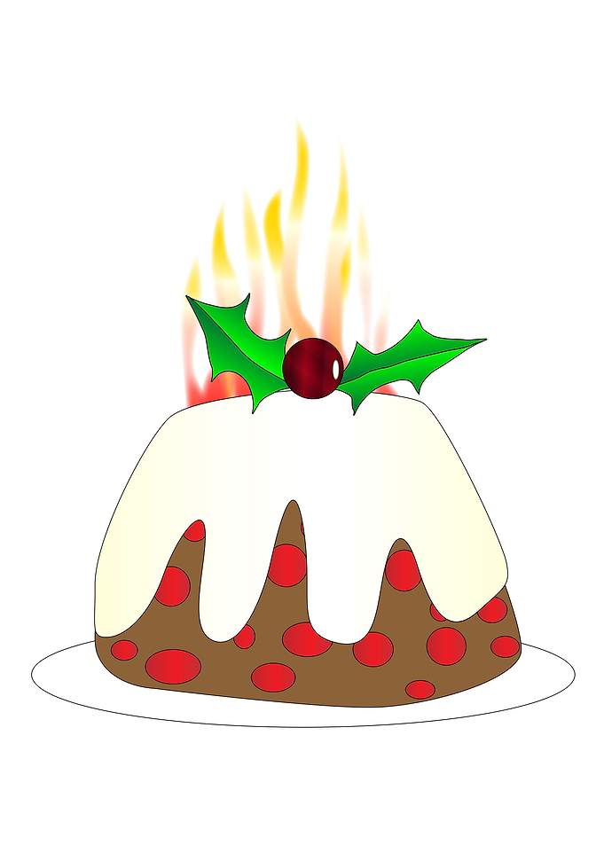 Burning Christmas Pudding