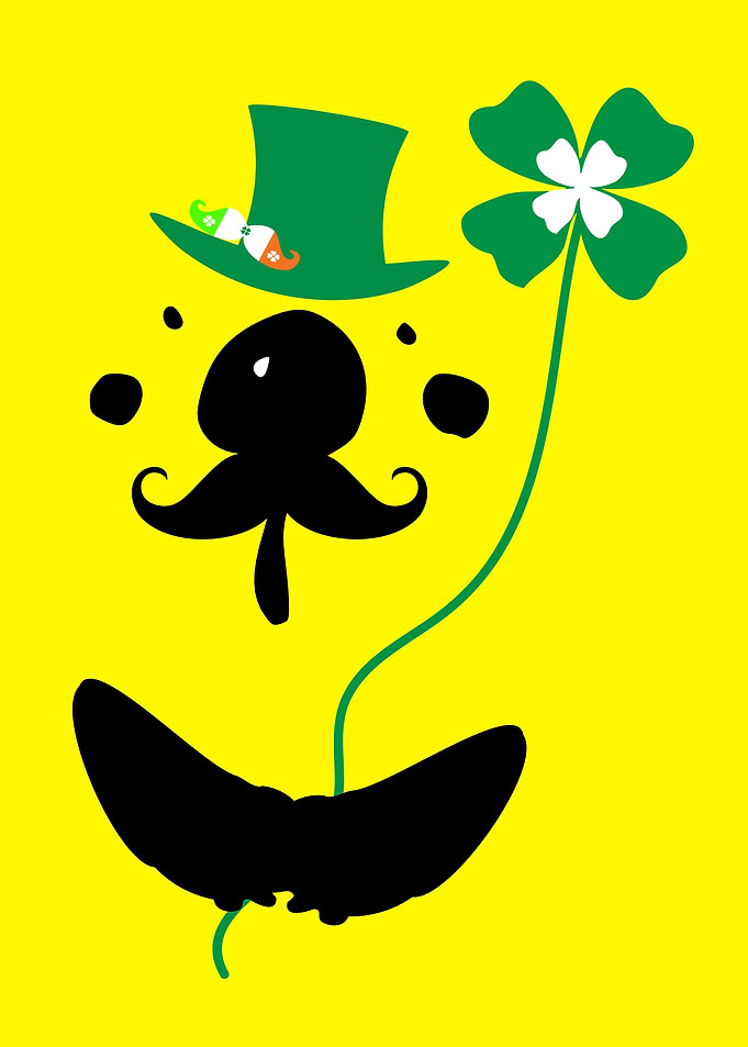 Panda bear clover leaf