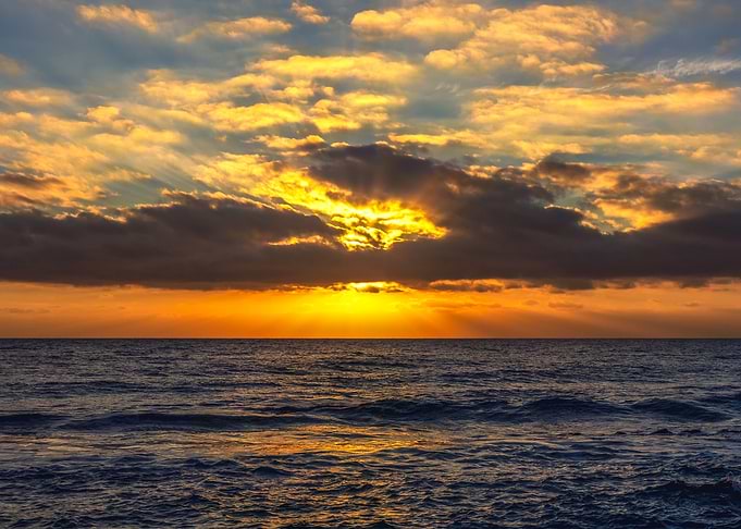 Sunrise by the sea