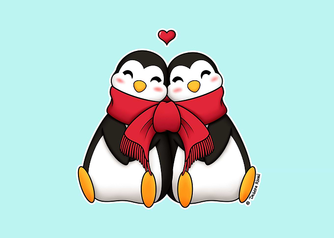 Penguins in love