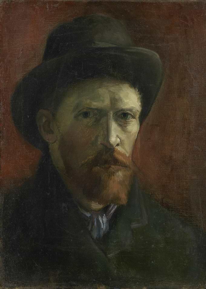 Zelfportret met vilthoed
