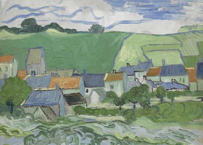 Gezicht op Auvers