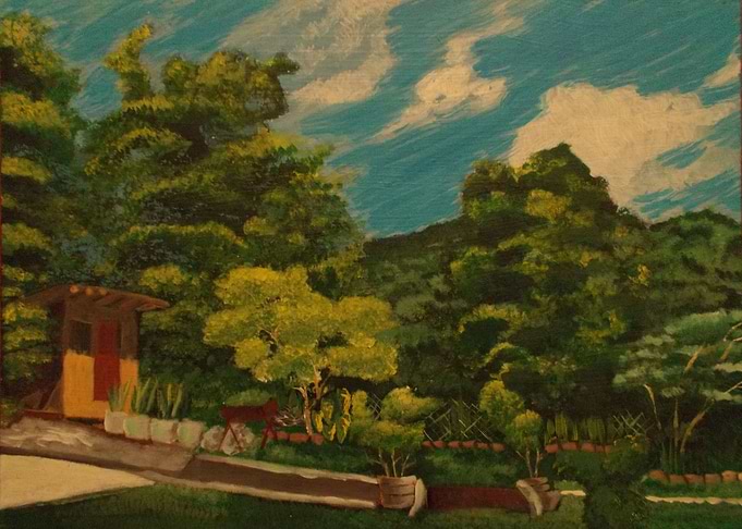 The backyard