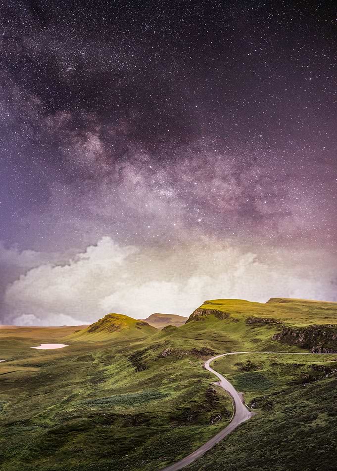 Milky Way And Sunset