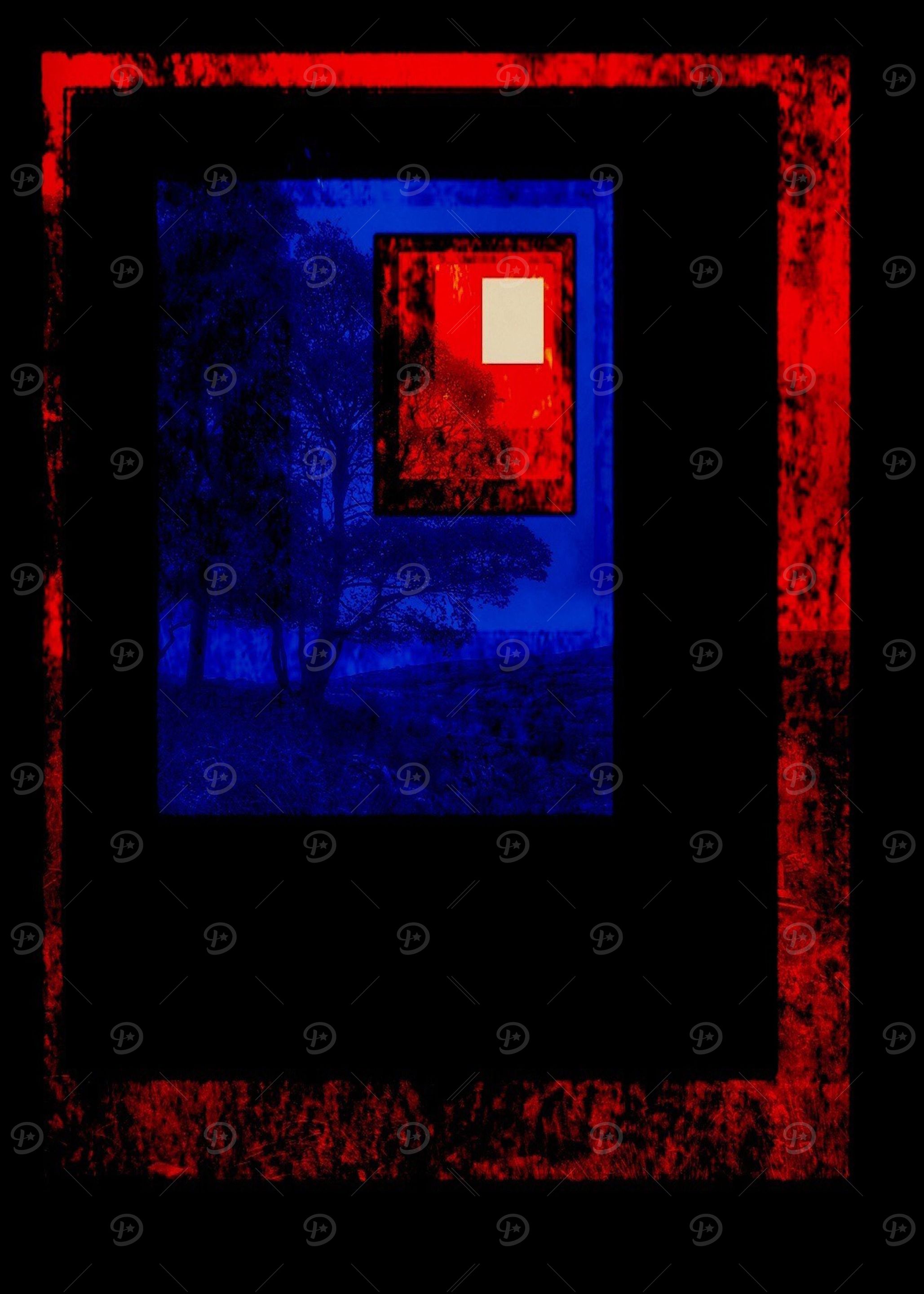 Blue Tree Red Sky