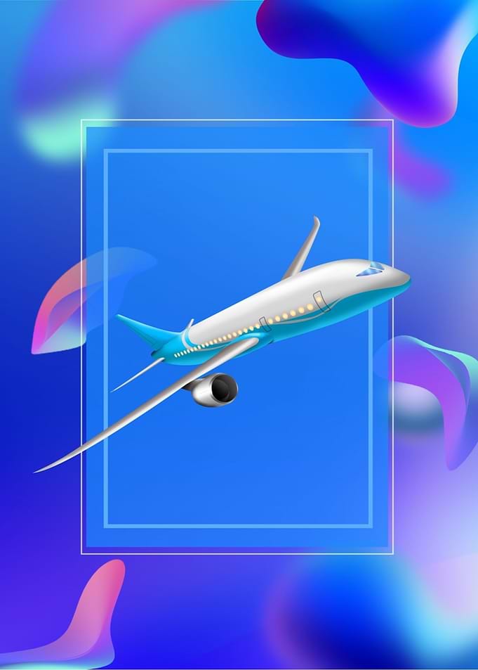 Airplane flying