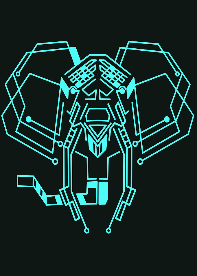 Elephant lineart