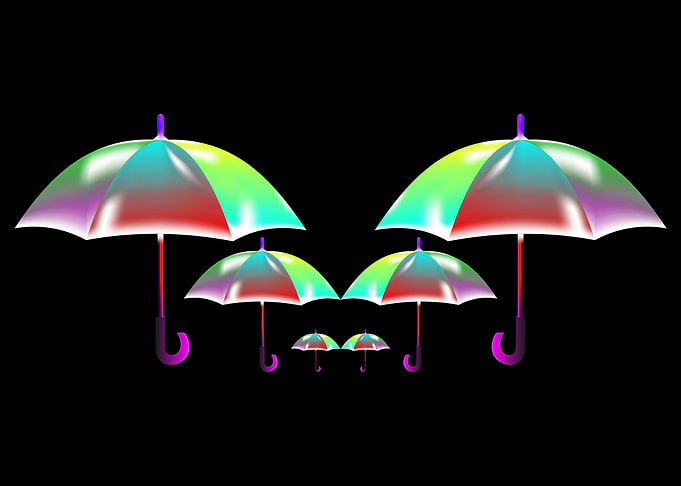 umbrella background with a