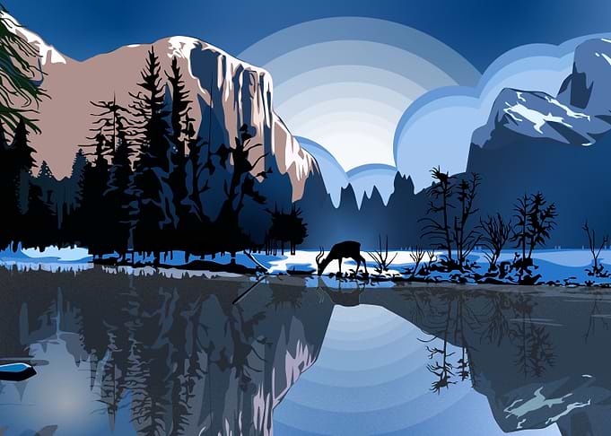 LANDSCAPE with SNOW
