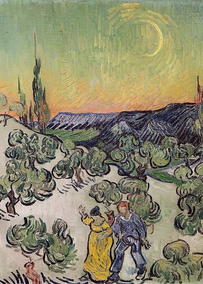 Landscape with Couple Walk