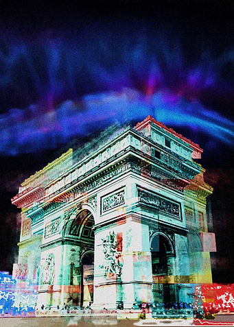 Glitch Arc Of Triumph