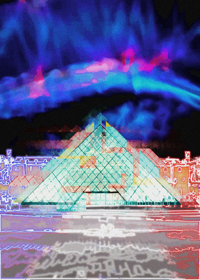 Glitch Louvre Museum