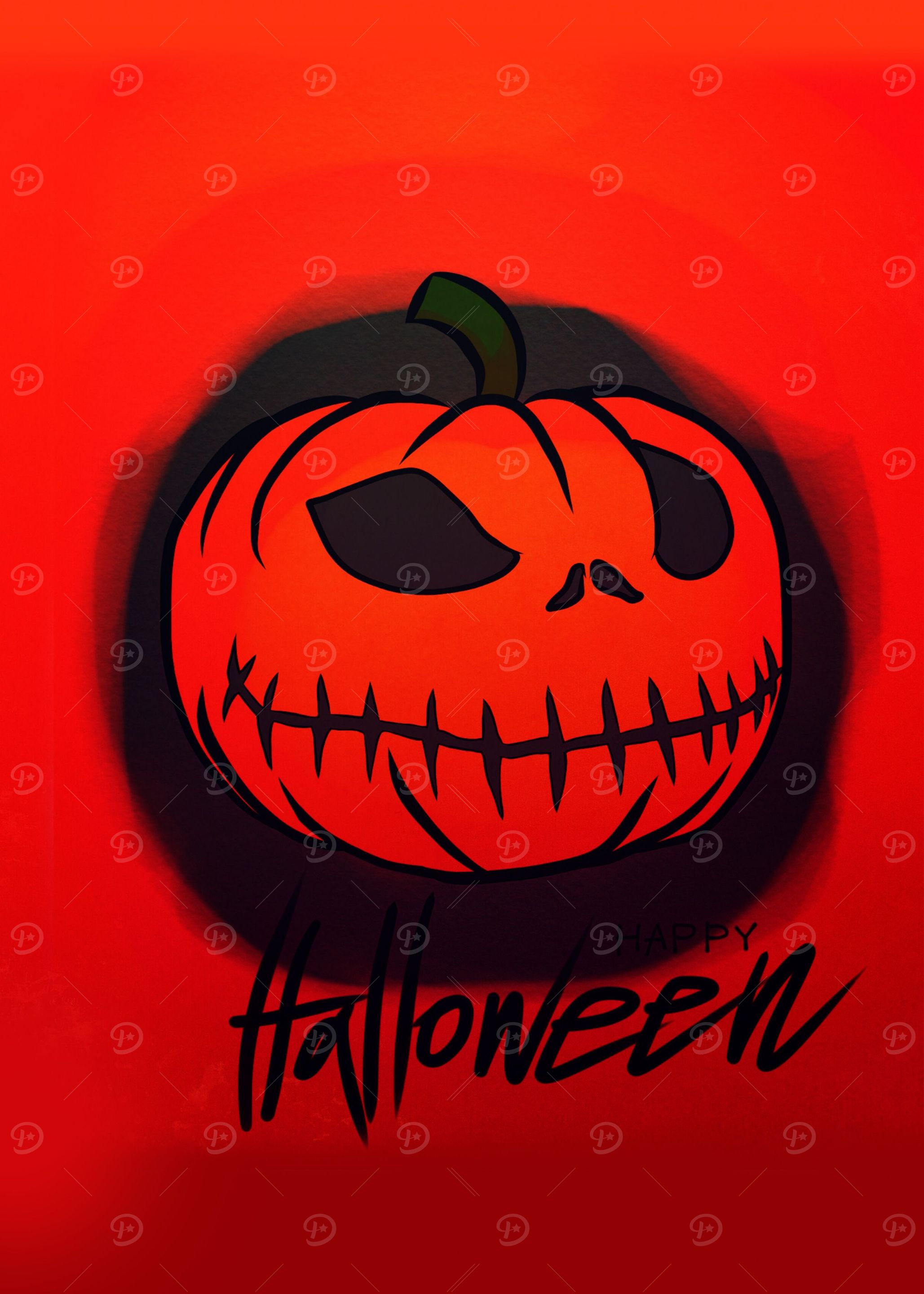 Pumpkin head Halloween
