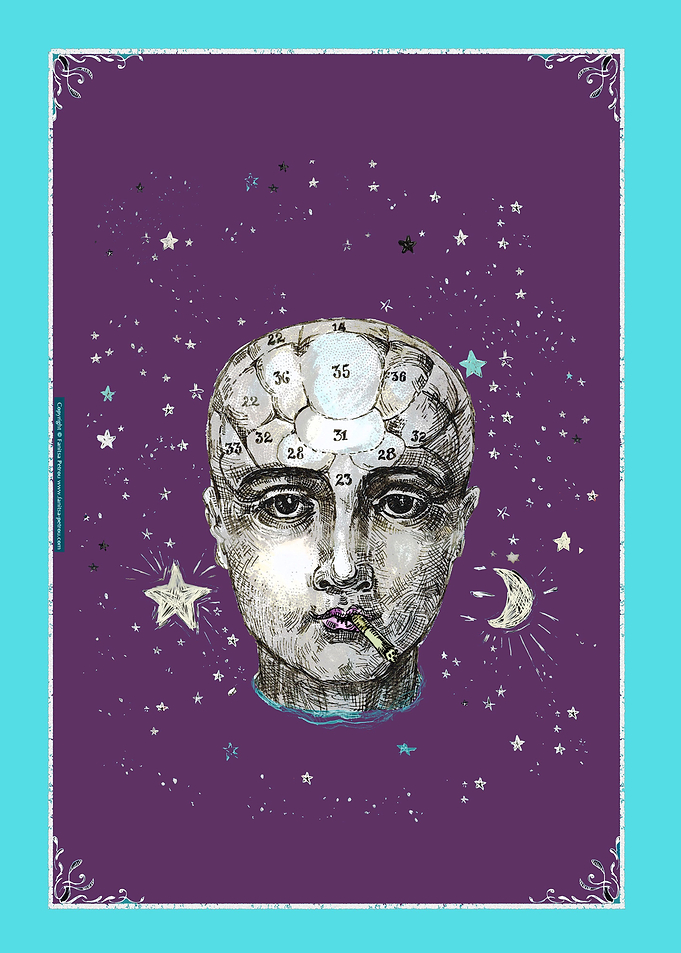 Phrenology + cigarette