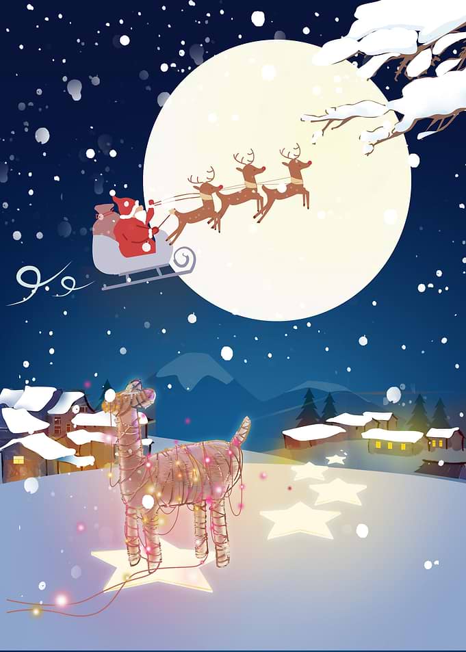 Santa Claus reindeer