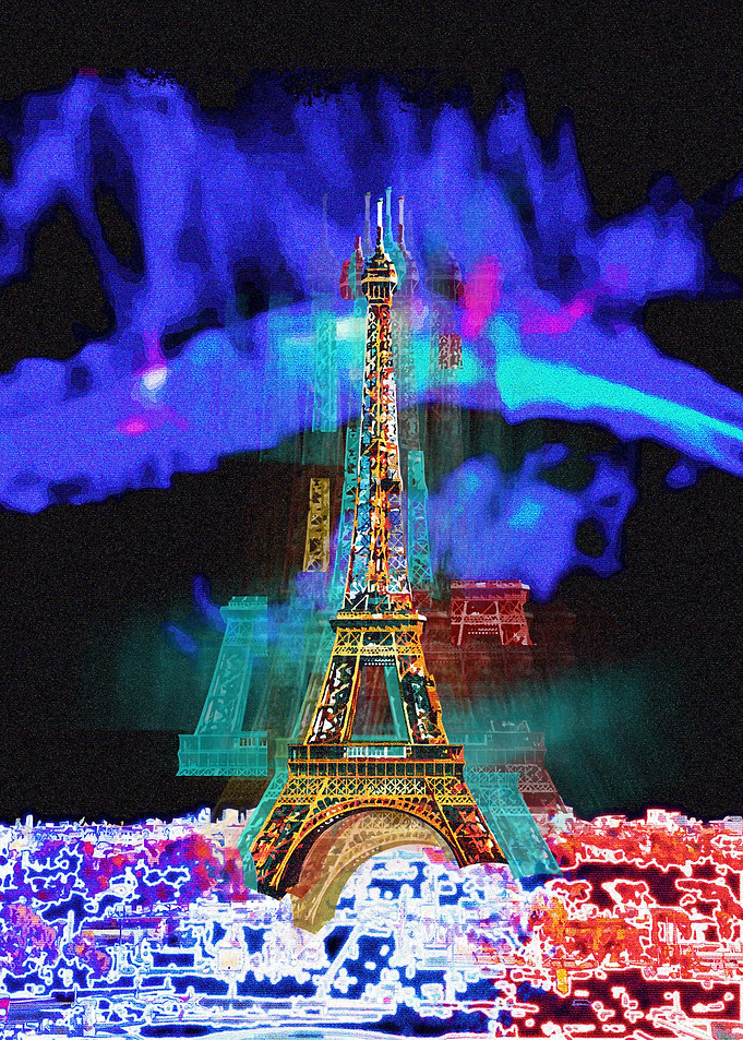 Glitch Eiffel Tower