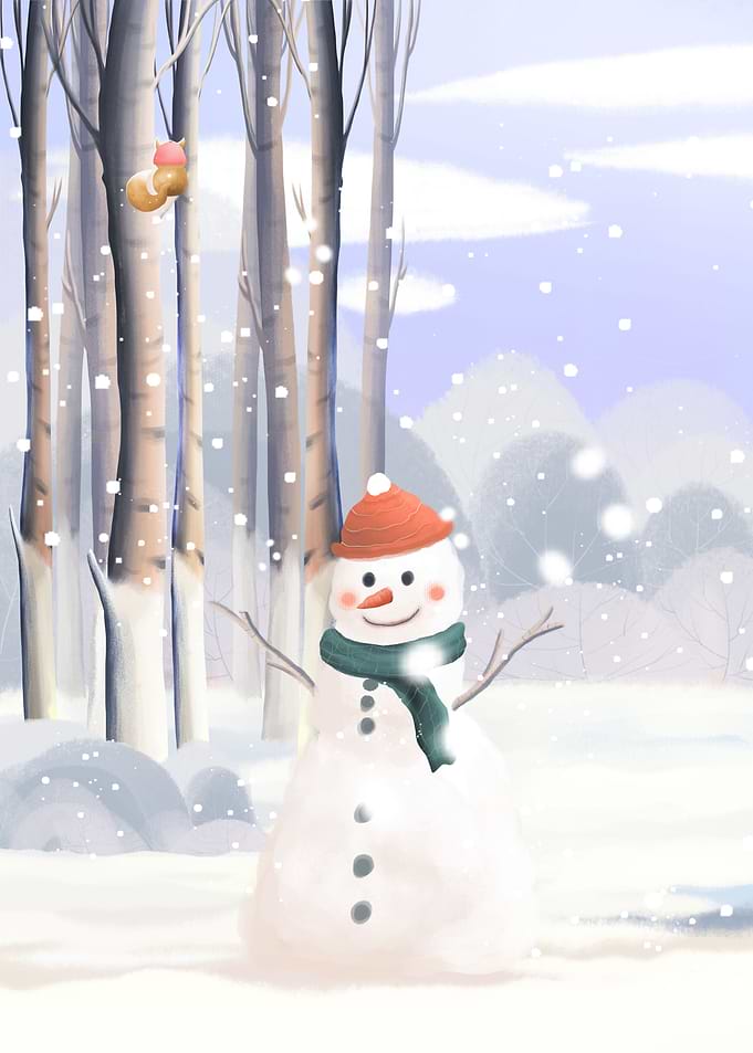 Snowman Winter Snow