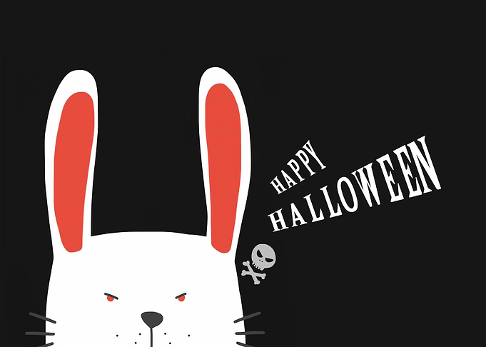 Halloween horror rabbit