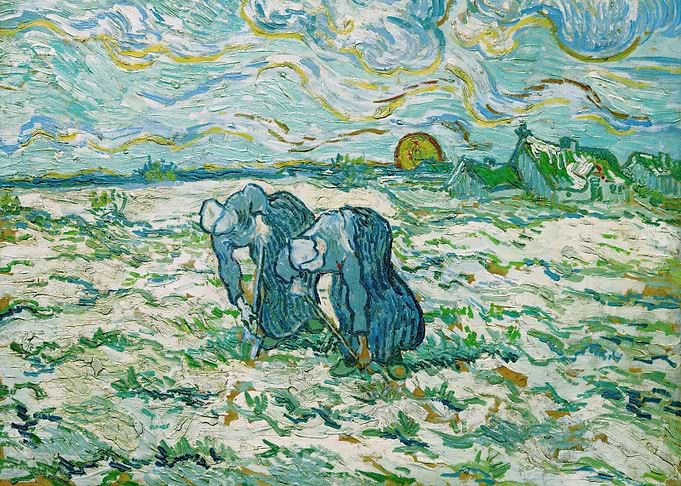 Two Peasant Women Digging