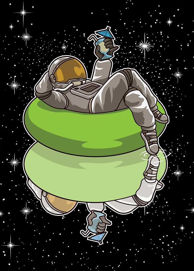Pool Party In Space