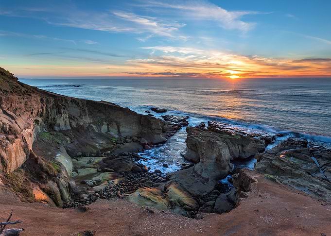 Pacific ocean coast